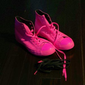 Limited Hot Pink Converse size 9 mens/11 womens
